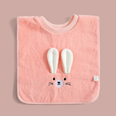 Κοραλί Velvet Baby Bibs Cartoon Αδιάβροχη πετσέτα βρεφικής σαλιάρας Πανάκια μπαντάνα Κασκόλ για παιδιά Αγόρι που ταΐζει πετσέτα σάλιου