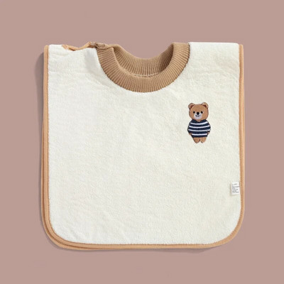 Κοραλί Velvet Baby Bibs Cartoon Αδιάβροχη πετσέτα βρεφικής σαλιάρας Πανάκια μπαντάνα Κασκόλ για παιδιά Αγόρι που ταΐζει πετσέτα σάλιου