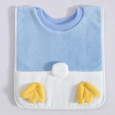 Κοραλί Velvet Baby Bibs Cartoon Αδιάβροχη πετσέτα βρεφικής σαλιάρας Πανάκια μπαντάνα Κασκόλ για παιδιά Αγόρι που ταΐζει πετσέτα σάλιου