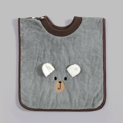 Κοραλί Velvet Baby Bibs Cartoon Αδιάβροχη πετσέτα βρεφικής σαλιάρας Πανάκια μπαντάνα Κασκόλ για παιδιά Αγόρι που ταΐζει πετσέτα σάλιου