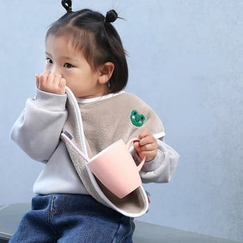 Σαλιάρα πολλαπλών χρήσεων 1 τεμαχίου για παιδικά κινούμενα σχέδια Πετσέτα πλυσίματος προσώπου Coral Velevt Fleece Brush Πετσέτα δοντιών για μωρό 2-8 ετών