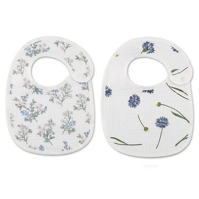 2 ks/sada letných nepremokavých detských podbradníkov, nové roztomilé bavlnené podbradníky pre novorodencov, mäkké utierky na grgnutie pre chlapcov a dievčatá, uterák na sliny