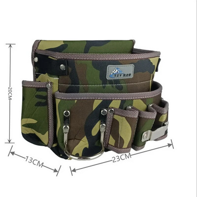 UUS Tööriistakott Oxfordi riidest Multifunktsionaalne elektriku vöökott Rihma hoidik Korraldaja Aiatööriistade komplektid vööpakid