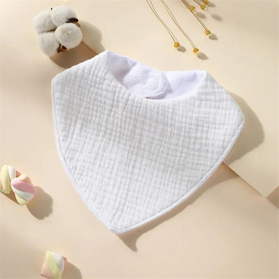 New Baby Cartoon Animal Triangle Bib Καθαρό βαμβάκι αδιάβροχο αγόρι κορίτσι Παιδί με τυπωμένη πετσέτα σάλιου Νεογέννητο ύφασμα κατά του φτύσιμου