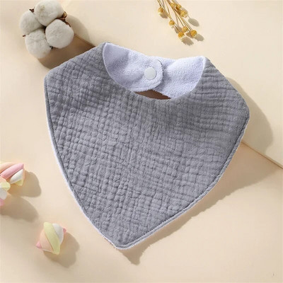 New Baby Cartoon Animal Triangle Bib Καθαρό βαμβάκι αδιάβροχο αγόρι κορίτσι Παιδί με τυπωμένη πετσέτα σάλιου Νεογέννητο ύφασμα κατά του φτύσιμου
