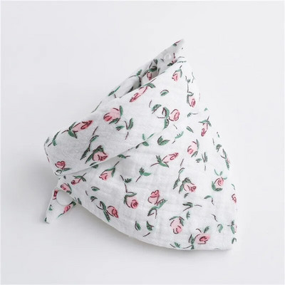 New Baby Cartoon Animal Triangle Bib Καθαρό βαμβάκι αδιάβροχο αγόρι κορίτσι Παιδί με τυπωμένη πετσέτα σάλιου Νεογέννητο ύφασμα κατά του φτύσιμου