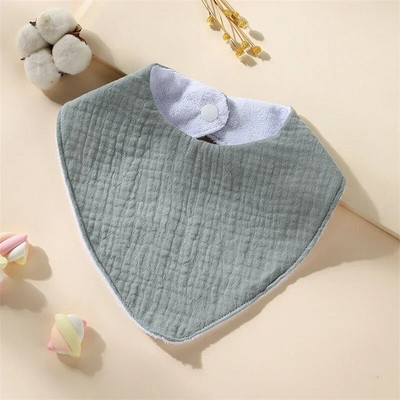 New Baby Cartoon Animal Triangle Bib Καθαρό βαμβάκι αδιάβροχο αγόρι κορίτσι Παιδί με τυπωμένη πετσέτα σάλιου Νεογέννητο ύφασμα κατά του φτύσιμου