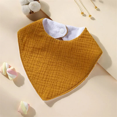 New Baby Cartoon Animal Triangle Bib Καθαρό βαμβάκι αδιάβροχο αγόρι κορίτσι Παιδί με τυπωμένη πετσέτα σάλιου Νεογέννητο ύφασμα κατά του φτύσιμου