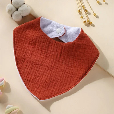 New Baby Cartoon Animal Triangle Bib Καθαρό βαμβάκι αδιάβροχο αγόρι κορίτσι Παιδί με τυπωμένη πετσέτα σάλιου Νεογέννητο ύφασμα κατά του φτύσιμου