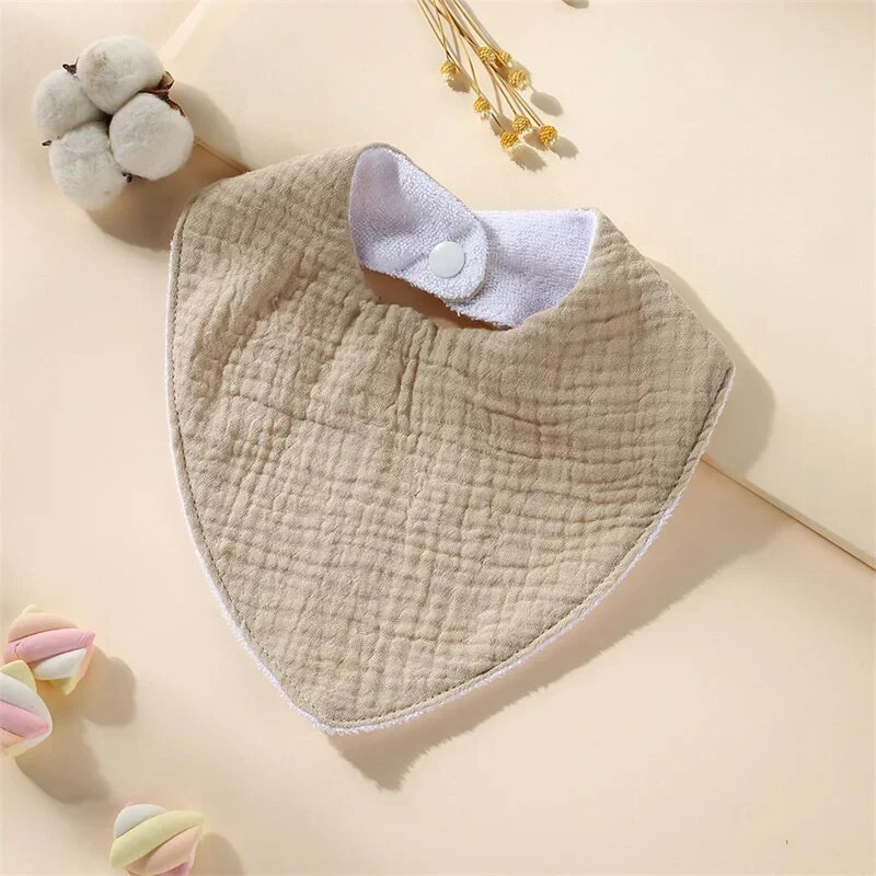 New Baby Cartoon Animal Triangle Bib Καθαρό βαμβάκι αδιάβροχο αγόρι κορίτσι Παιδί με τυπωμένη πετσέτα σάλιου Νεογέννητο ύφασμα κατά του φτύσιμου
