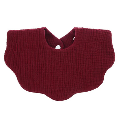 Cotton Gause Бебешки лигавници Плътен цвят 360 цветя Новородено лигавник Детски кърпи за оригване Бандана Шал за дете Момиче Момче Хранене Слюнка Хавлиена кърпа