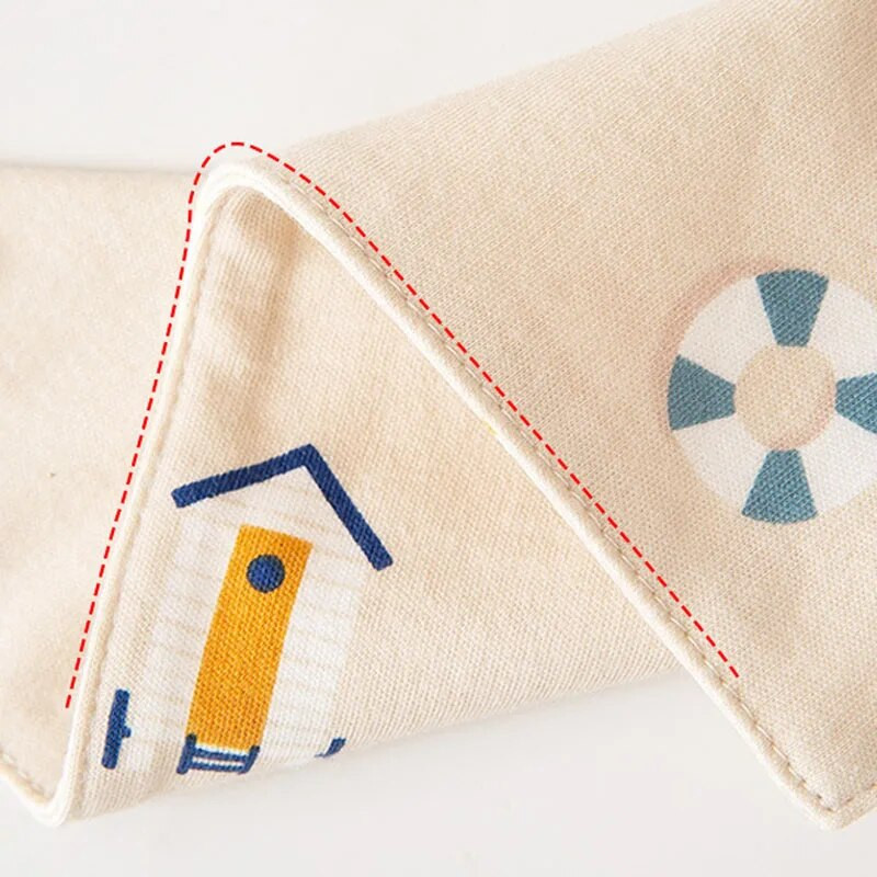 Νεογέννητο μωρό Triangle Saliva Πετσέτα Αγόρι Κορίτσια Βρεφική πετσέτα τροφοδοσίας 100% βαμβάκι αναπνέουσες σαλιάρες 0-3 ετών 43*30cm