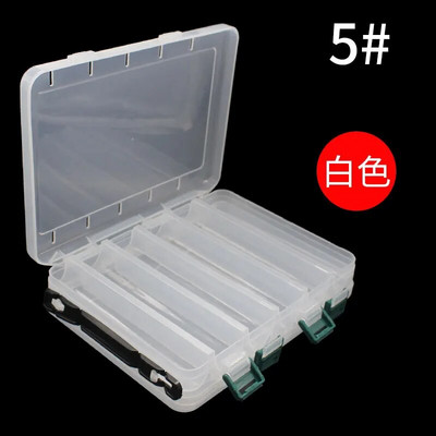 Ekstra velike kutije za pribor za pecanje Dvoslojni spremnik za mamac Prijenosni spremnik za mamac Više odjeljaka Kutija za alate za opremu Plastična kutija