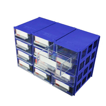 Подреждаща се кутия Прахоустойчиви хардуерни части Инструменти Контейнер за съхранение Калъф Държач Инструменти за риболовни принадлежности Устойчива подреждаща се удебелена кутия