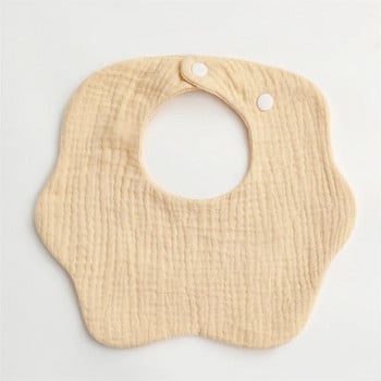 6 слоя памучно марлеви лигавници за бебета Едноцветен лигавник за новородени Кърпи за оригване Бандана Шал за момчета Момичета Хранене Слюнка Хавлиена кърпа