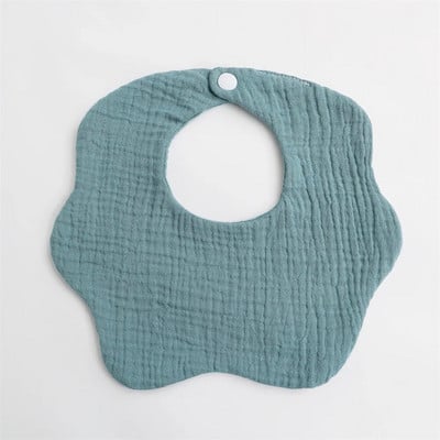 6 vrstiev bavlnenej gázy detské podbradníky jednofarebné detské podbradníky novorodenecké grganie utierky šatka pre chlapcov a dievčatá kŕmenie sliny uterák