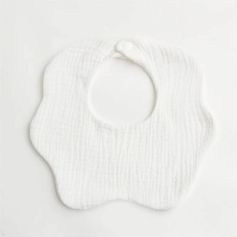 6 vrstiev bavlnenej gázy detské podbradníky jednofarebné detské podbradníky novorodenecké grganie utierky šatka pre chlapcov a dievčatá kŕmenie sliny uterák