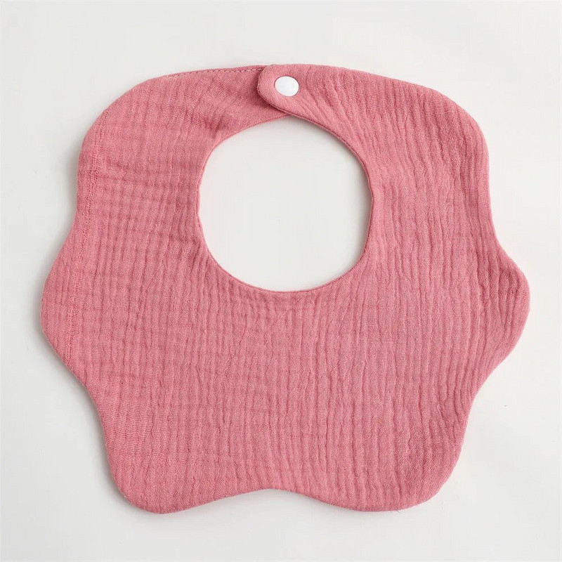 6 vrstiev bavlnenej gázy detské podbradníky jednofarebné detské podbradníky novorodenecké grganie utierky šatka pre chlapcov a dievčatá kŕmenie sliny uterák