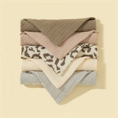 5 tk/komplekt Pehmest puuvillast beebipudipõlled Ühevärvilised beebitoitmispudipõlled Lillelised nööpnööbiga kolmnurkrätik vastsündinu tarvikud