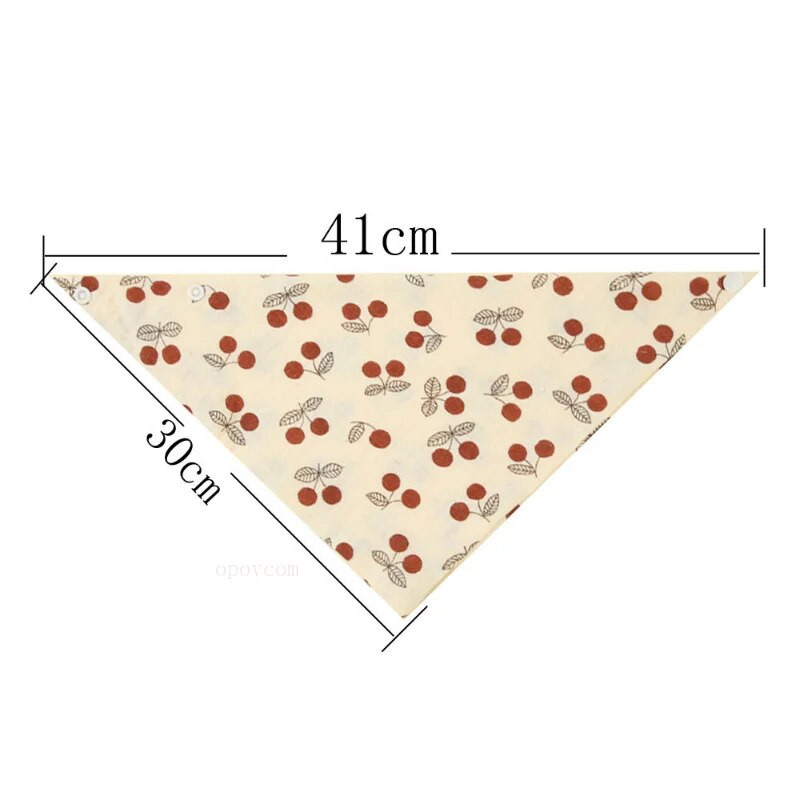 5 tk/komplekt Pehmest puuvillast beebipudipõlled Ühevärvilised beebitoitmispudipõlled Lillelised nööpnööbiga kolmnurkrätik vastsündinu tarvikud