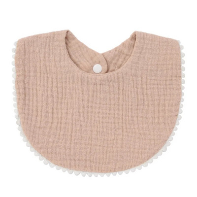 Κορεάτικο στυλ βρεφικής τροφοδοσίας Σαλιάρα σαλιάρα για βρέφη Δαντέλα κρεπ σάλιο Πετσέτα μαλακό βαμβακερό ύφασμα ρέψης για νεογέννητα νήπια Παιδικές σαλιάρες