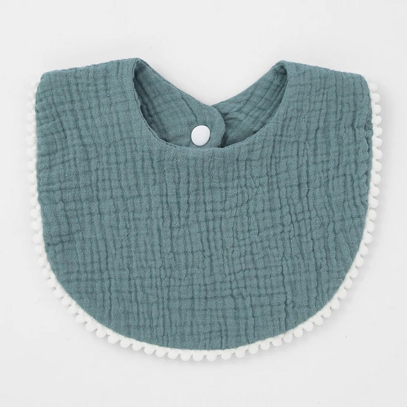 Κορεάτικο στυλ βρεφικής τροφοδοσίας Σαλιάρα σαλιάρα για βρέφη Δαντέλα κρεπ σάλιο Πετσέτα μαλακό βαμβακερό ύφασμα ρέψης για νεογέννητα νήπια Παιδικές σαλιάρες