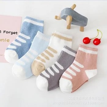 5 Ζευγάρια Βρεφικές Κάλτσες Νεογέννητες Παιδικές κάλτσες 0-6 ετών Παιδικές Παιδικές Κάλτσες από καθαρό βαμβάκι με σχέδιο ζώων Fadeless μαλακές παιδικές κάλτσες για κορίτσια