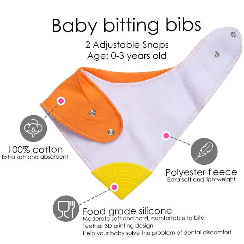 Baby Bandana Drool Teething Bibs Super απορροφητικές μαλακές σαλιάρες για νεογέννητα Καραμέλα υφασμάτινο μασίφ μαντήλι μωρό αγόρι κορίτσι Teether σαλιάρα
