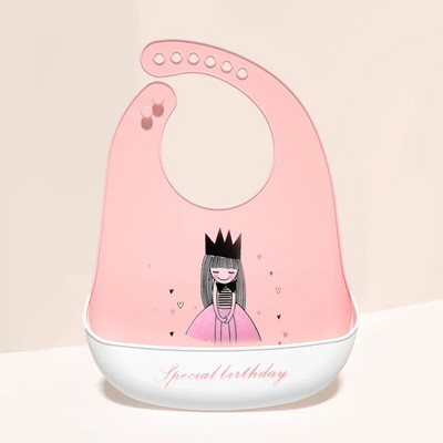 Silikoonist beebi rinnatükk Veekindel lapsed poiss, tüdruk söötmisasjad Reguleeritav söötmispõll toiduklass Multikas röhitsemine sall Väikelapse rinnatükk