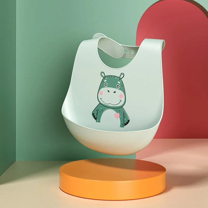 Silikoonist beebi rinnatükk Veekindel lapsed poiss, tüdruk söötmisasjad Reguleeritav söötmispõll toiduklass Multikas röhitsemine sall Väikelapse rinnatükk