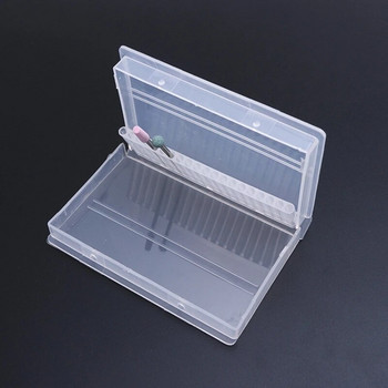 Πλαστικό τρυπάνι καρφιών Κουτί αποθήκευσης Άδειο βάση στήριξης για φρεζάρισμα θήκη θήκης Εργαλεία μανικιούρ