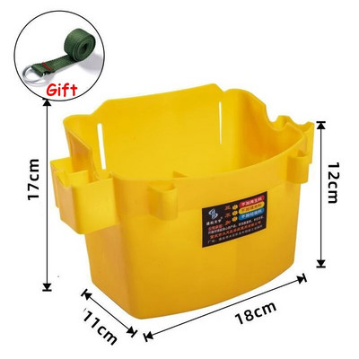 Πολυλειτουργικό κουτί μέσης Πλαστικό κουτί αποθήκευσης για βιδωτό σφυρί πένσα Εξαρτήματα υλικού ξυλουργική μέση διπλό κιβώτιο εργαλείων