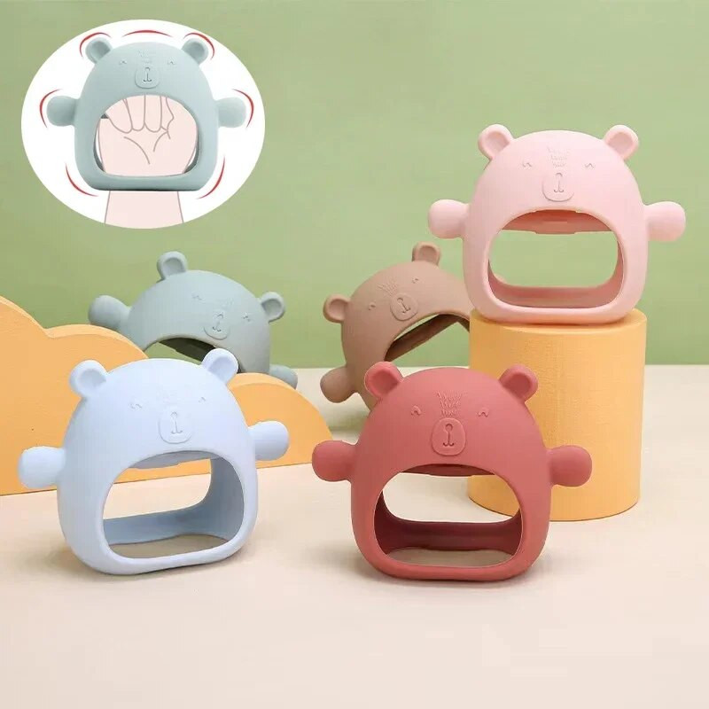 Βρεφικά δόντια σιλικόνης για νεογέννητα οδοντογλυφικά παιχνίδια αξεσουάρ για μωρά βρέφη 3+ μηνών τροφή χωρίς BPA