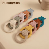 Παιχνίδια χειρός για βρεφικά δόντια σιλικόνης κατηγορίας τροφίμων BPA Free Cartoon Hippo Health Care Molar Toy Νοσηλευτικά δώρα οδοντοφυΐας για νεογέννητα