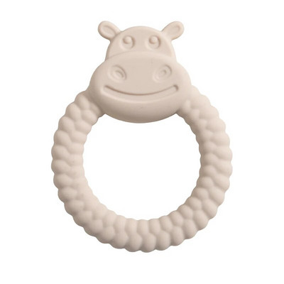 Παιχνίδια χειρός για βρεφικά δόντια σιλικόνης κατηγορίας τροφίμων BPA Free Cartoon Hippo Health Care Molar Toy Νοσηλευτικά δώρα οδοντοφυΐας για νεογέννητα