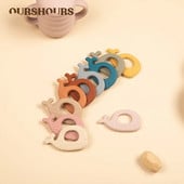 1 PC Baby Soft Silicone Teething Ring Molar Toy σε σχήμα φάλαινας Παιχνίδια δοντιών για βρέφη που μασούν νοσηλευτικά αξεσουάρ για νεογέννητα χωρίς BPA