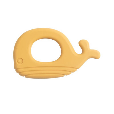 1 PC Baby Soft Silicone Teething Ring Molar Toy σε σχήμα φάλαινας Παιχνίδια δοντιών για βρέφη που μασούν νοσηλευτικά αξεσουάρ για νεογέννητα χωρίς BPA