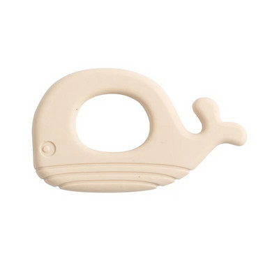 1 PC Baby Soft Silicone Teething Ring Molar Toy σε σχήμα φάλαινας Παιχνίδια δοντιών για βρέφη που μασούν νοσηλευτικά αξεσουάρ για νεογέννητα χωρίς BPA