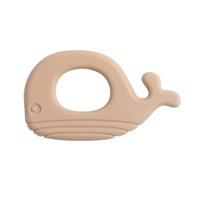 1 PC Baby Soft Silicone Teething Ring Molar Toy σε σχήμα φάλαινας Παιχνίδια δοντιών για βρέφη που μασούν νοσηλευτικά αξεσουάρ για νεογέννητα χωρίς BPA