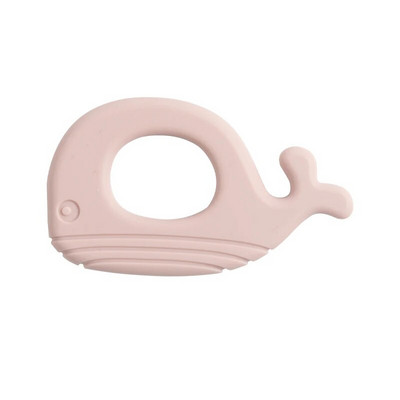 1 PC Baby Soft Silicone Teething Ring Molar Toy σε σχήμα φάλαινας Παιχνίδια δοντιών για βρέφη που μασούν νοσηλευτικά αξεσουάρ για νεογέννητα χωρίς BPA