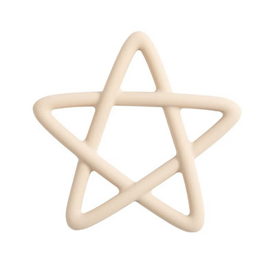 Mäkké silikónové hryzátka s pentagramom pre batoľatá, prerezávanie zúbkov, žuvacia hračka pre novorodencov, doplnky pre dojčatá, bez BPA