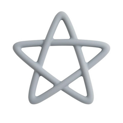 Mäkké silikónové hryzátka s pentagramom pre batoľatá, prerezávanie zúbkov, žuvacia hračka pre novorodencov, doplnky pre dojčatá, bez BPA