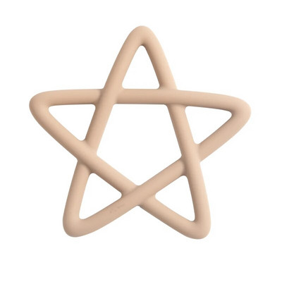 Mäkké silikónové hryzátka s pentagramom pre batoľatá, prerezávanie zúbkov, žuvacia hračka pre novorodencov, doplnky pre dojčatá, bez BPA