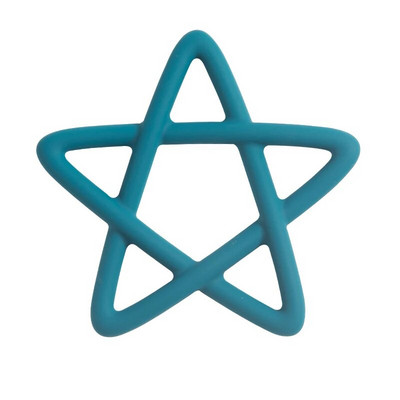 Mäkké silikónové hryzátka s pentagramom pre batoľatá, prerezávanie zúbkov, žuvacia hračka pre novorodencov, doplnky pre dojčatá, bez BPA