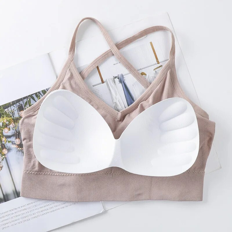 Spordirinnahoidja naiste ristrihm Beauty Seljapesu Seksikas Push Up Jooga Jooga Fitness Sport Rinnahoidja Top Hingav Kiiresti Kuivatav Jõusaalitopp