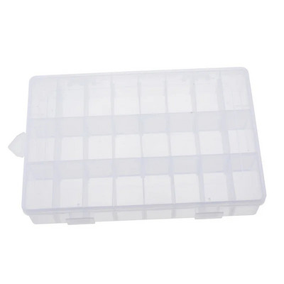 24 πλέγματα Εργαλεία DIY Κουτί συσκευασίας Φορητά ηλεκτρονικά εξαρτήματα Βίδα αποσπώμενη βίδα αποθήκευσης Κοσμήματα θήκη εργαλείων Πολύχρωμη πλαστική