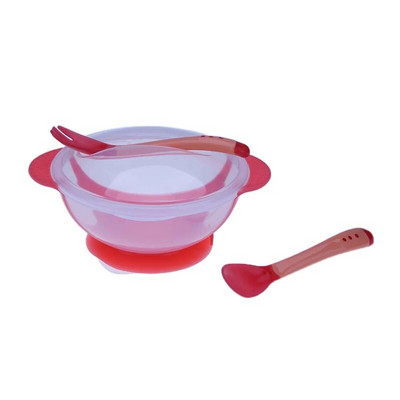 Πιάτα ταΐσματος Παιδικό καπάκι Μπολ 2 τμχ Κουτάλι καρτούν Έγχρωμο Σετ πιρουνιού κορόιδο κύπελλο νήπιο Εκπαίδευση μωρού Ασφαλής διατροφή PP Κουτάλι Στήριγμα