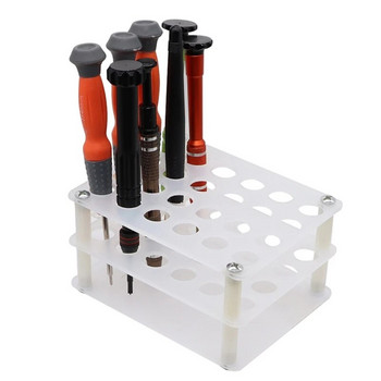 Φορητό πλαστικό κουτί βίδες ακριβείας Storage Rack Box Screwdriver Storage Bracket Repair Tool Acrylic Dropshipping