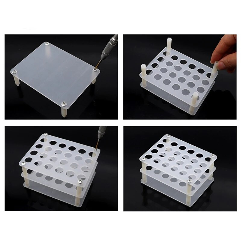 Φορητό πλαστικό κουτί βίδες ακριβείας Storage Rack Box Screwdriver Storage Bracket Repair Tool Acrylic Dropshipping