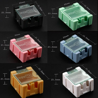 3/5/6/9 τμχ SMD SMT IC Electronic Component Mini Storage Box Αντίσταση Χωρητικότητα Κουτί δοχείου Μικρή θήκη εργαλείου